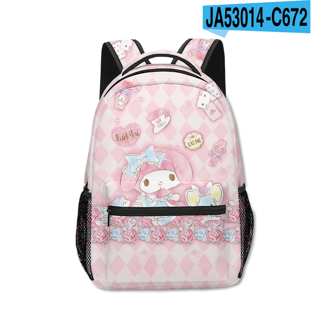 Ba Lô Kira Sanrio mymelody Sức Chứa Lớn Thoáng Khí Đa Năng In Họa Tiết Thời Trang Cho Nam Và Nữ