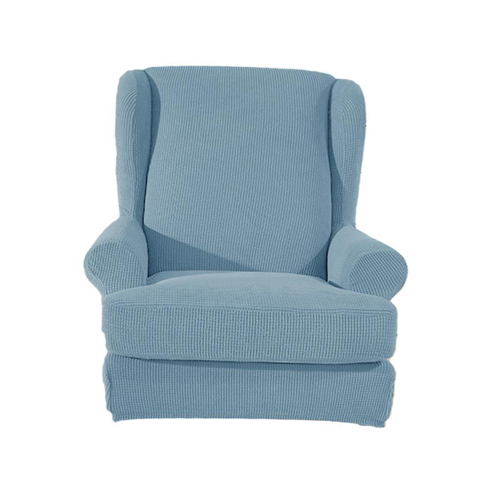 Bộ 2 Vỏ Bọc Ghế Tựa Lưng Ghế Sofa Hình Đôi Cánh Màu Xanh Dương Nhạt