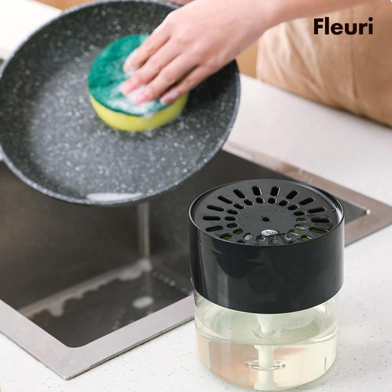 Bình Đựng Xà Phòng Dạng Lỏng Kèm Giá Đỡ Và Vòi Xịt Tiện Dụng Cho Phòng Tắm