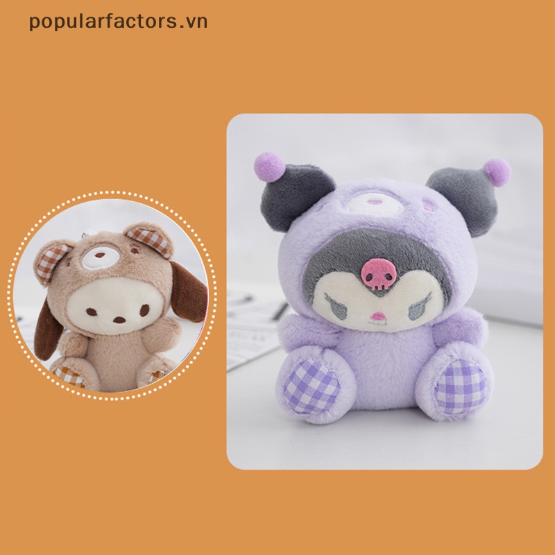 Búp Bê Nhồi Bông Hình Sanrio Hello Kitty Melody Cinnamoroll 12cm