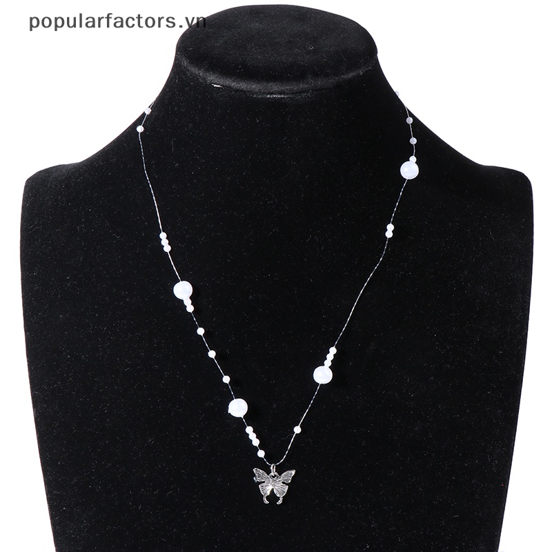 [Phổ Biến] Vòng cổ Mặt Hình Bướm Lấp Lánh Mới Dành Cho Nữ