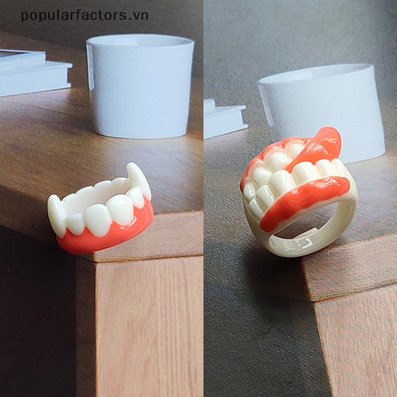 Nhẫn Đeo Tay Hình Chiếc Răng / Quả Cam / Kiểu Dáng Độc Đáo Thời Trang Dự Tiệc Cho Nữ