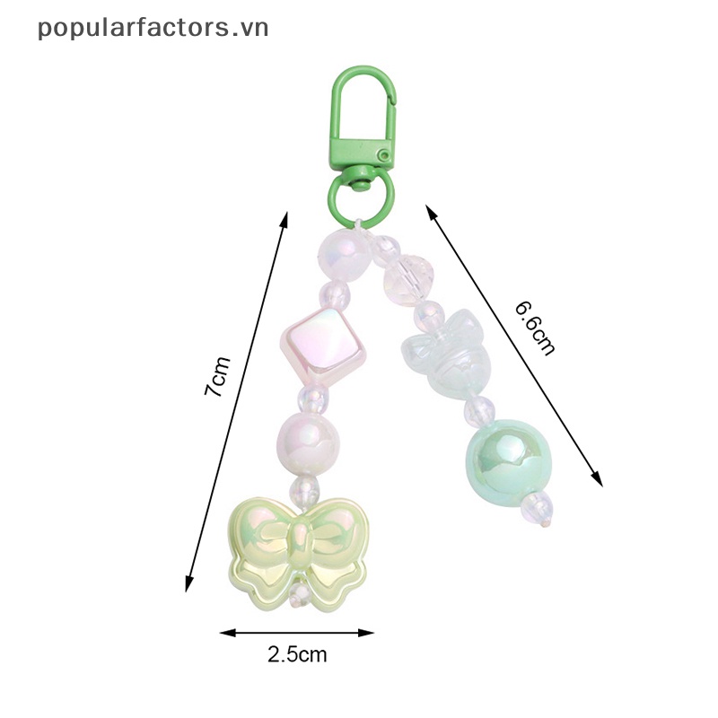 Móc Khóa Hình Nơ Bằng Acrylic Nhiều Màu Dễ Thương