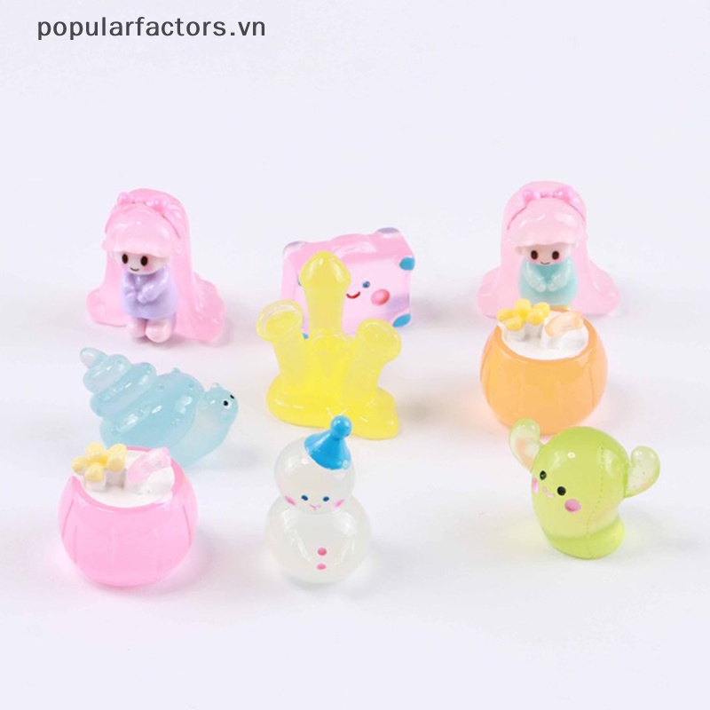Mô Hình Ốc Sên / Công Chúa Tuyết / Ốc Sên Hoạt Hình 3D Bằng Nhựa Phát Sáng Trang Trí Tiểu Cảnh / Nhà