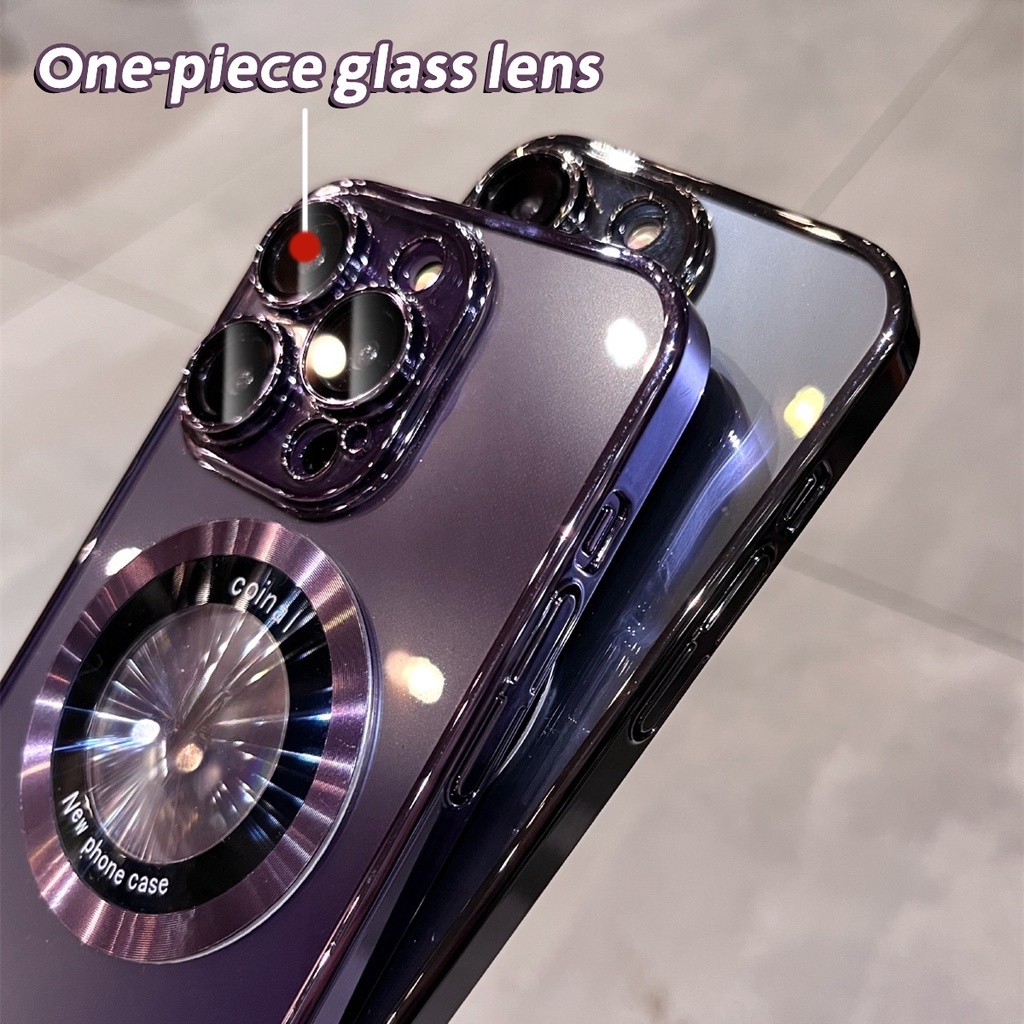 Ốp Lưng Điện Thoại Chất Lượng Cao Với Sạc Không Dây Từ Tính  Cho iPhone 15 14 13 12 11 Pro Max Plus
