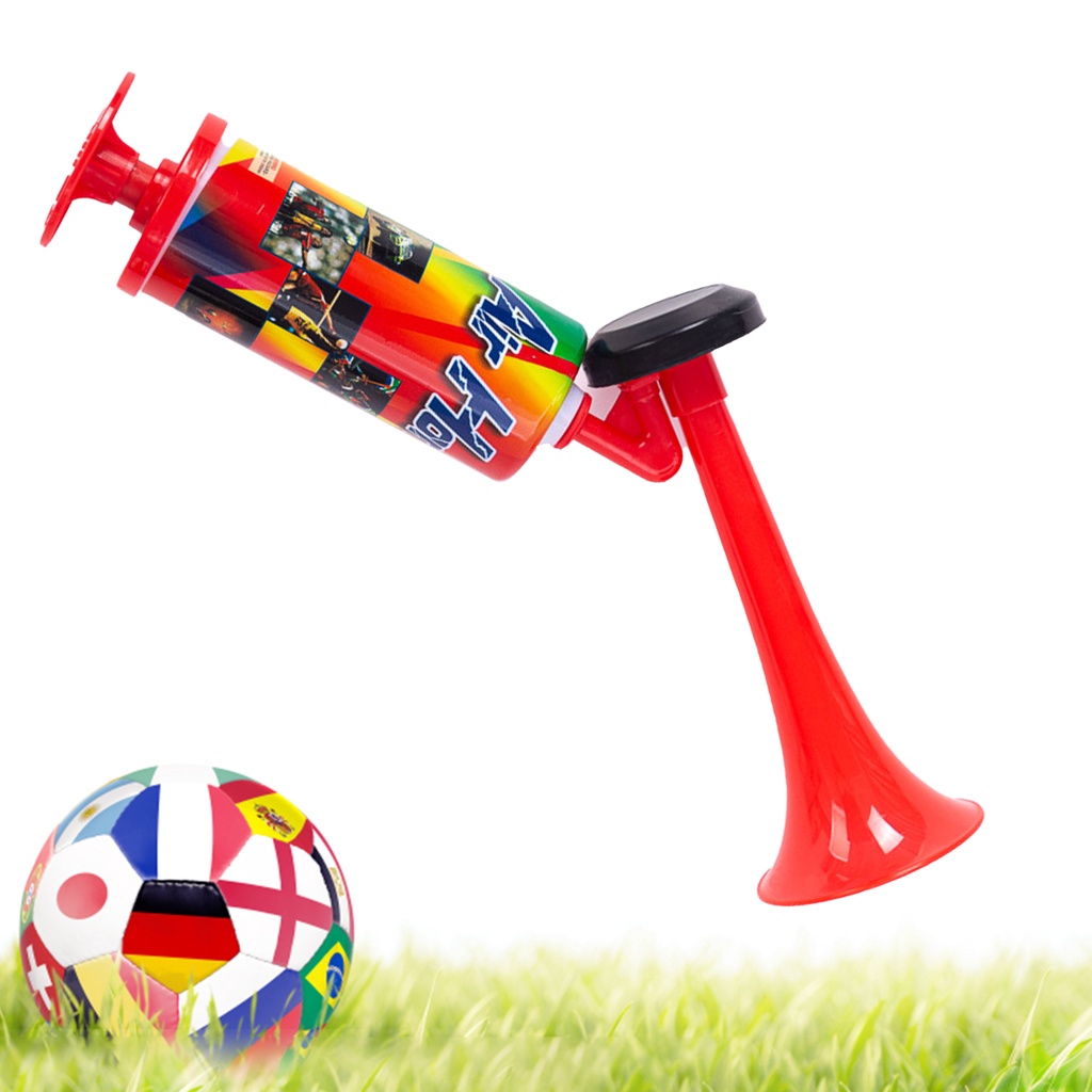 Handheld Durable Portable With Air Pump Cheerleaders Encouragement Red Handle Sporting Events Sports Horn