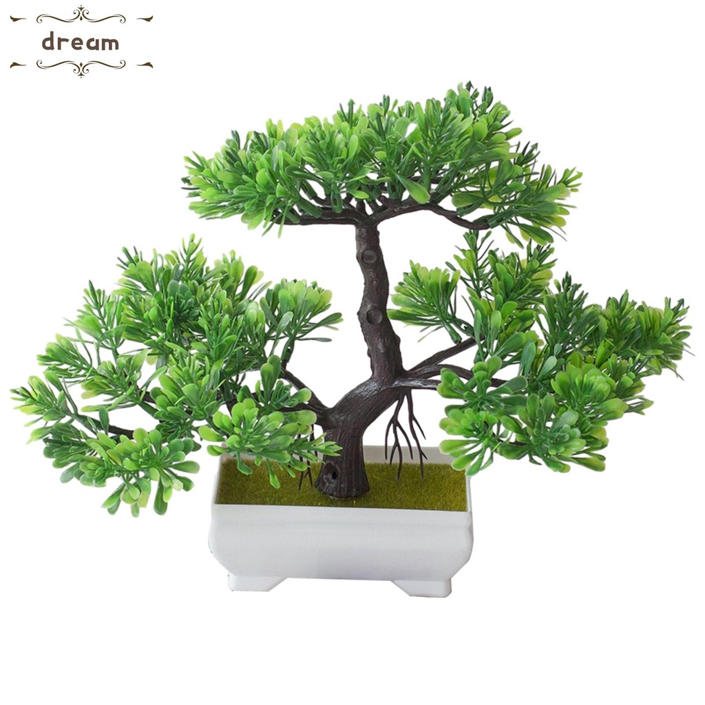 【DREAMLIFE】Artificial Bonsai Bright Color Plants Cabinets Easy To Manage High Quality