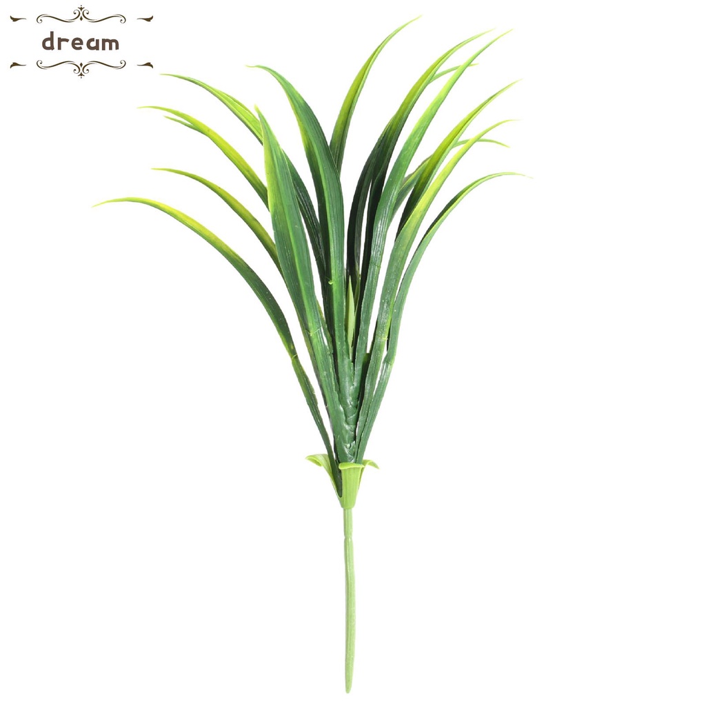 【DREAMLIFE】17in Fake Plants for Outdoor Décor Artificial Grass UV Resistant Plastic Plant
