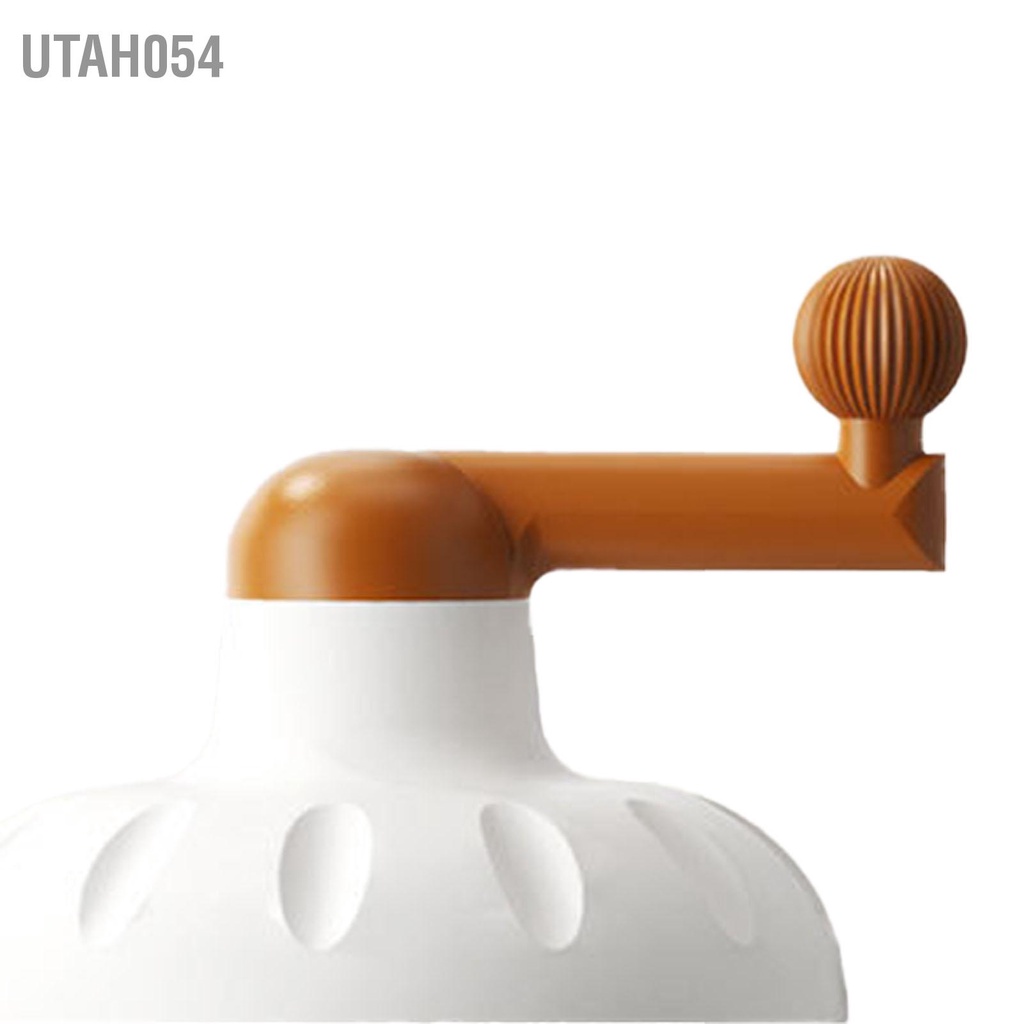 Utah054 Máy Làm Đá Bào Tay Quay Lưỡi Dao Bằng Thép Không Gỉ Nghiền Di Động An Toàn Cho Gia Đình Nhà Hàng Quán Cà Phê Quầy Thực Phẩm