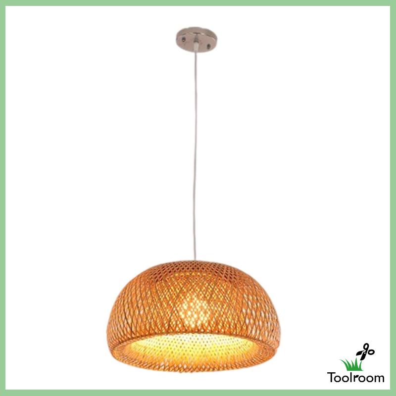 Chụp Đèn Trần Bằng Tre Trang Trí Phòng