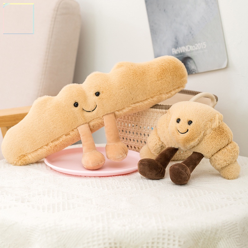 Bread Series Plush Doll Kids Hugging Pillow Soft stuffed Toy Car Sofa Decorative Ornament Birthday Gift