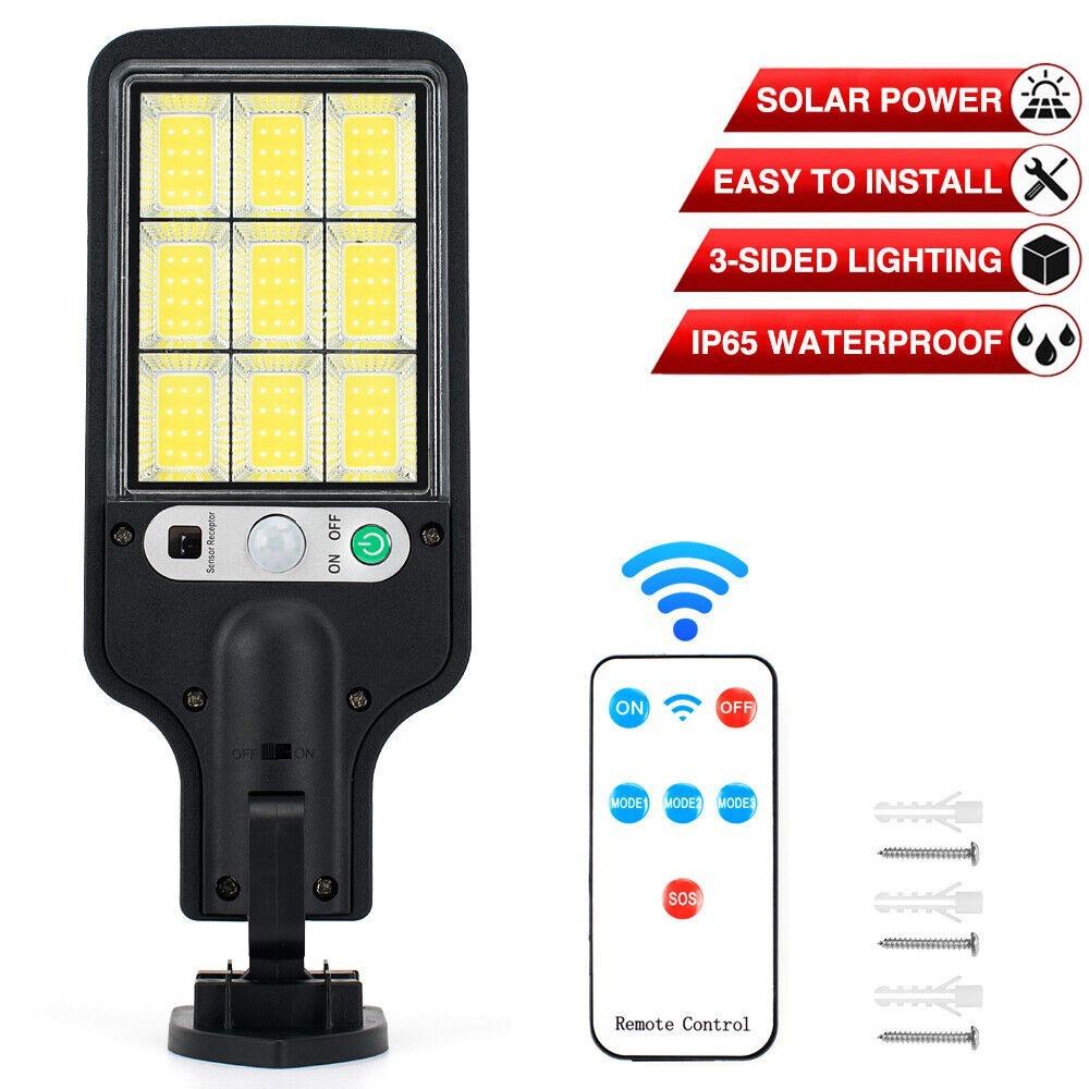1 Đèn LED Gắn Tường Sử Dụng Năng Lượng Mặt Trời Cảm Biến Hồng Ngoại Chống Nước 600W