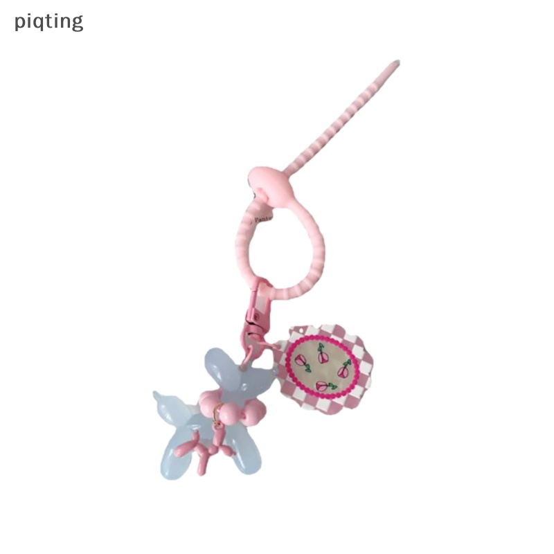 Piqt Móc Khóa Resin Kim Loại Mặt Hình Chú Chó Hoạt Hình Nhiều Màu Dễ Thương Trang Trí Túi Xách / Xe Hơi Làm Quà Tặng Cho