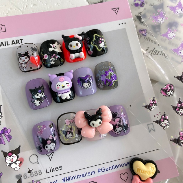 Charm Thú Hoat Hình KUROMI Trang Trí Móng Tay Đáng Yêu
