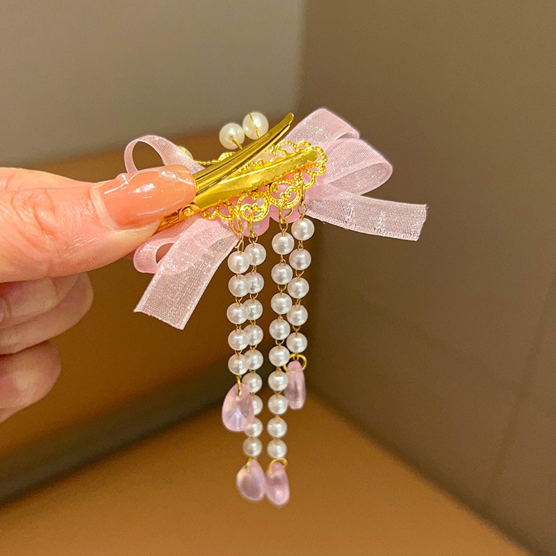 Kẹp Tóc Tua Rua Phong Cách Trung Hoa Cổ Điển Cho Bé Gái