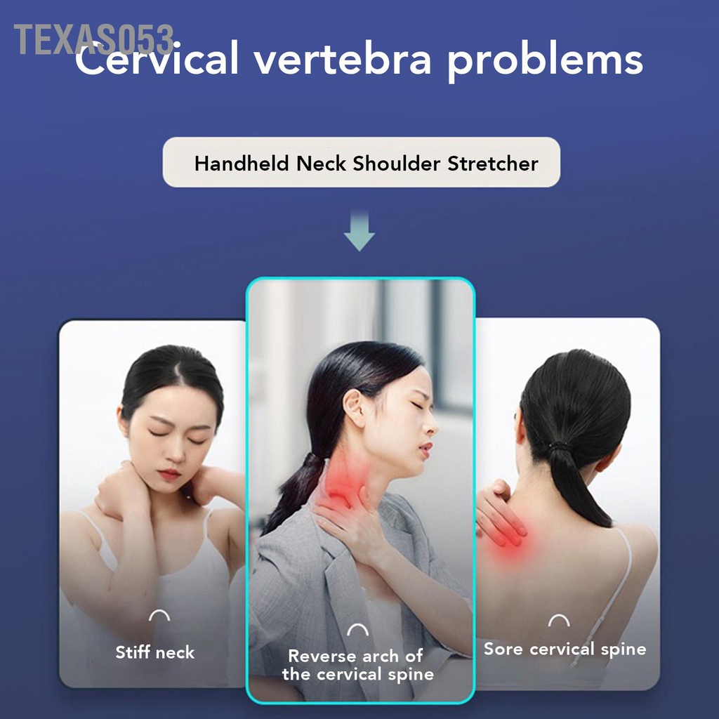 Texas053 Cầm Tay Cổ Căng Vai Giãn Cơ Mô Phỏng Điểm Máy Mát Xa Trắng