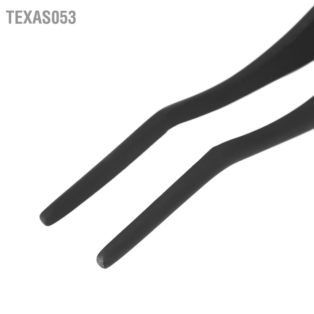 Texas053 3 cái dụng cụ bấm mi cong bằng thép không gỉ Nhíp nối màu đen để