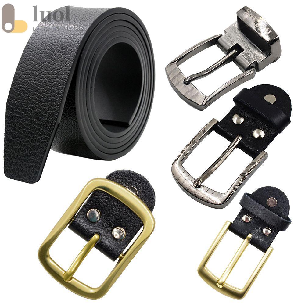 LUOL Đầu Khóa Thắt Lưng Bằng Da Thật Kích Thước 2.5 / 3.5 / 4 cm Dành Cho Nam Giới