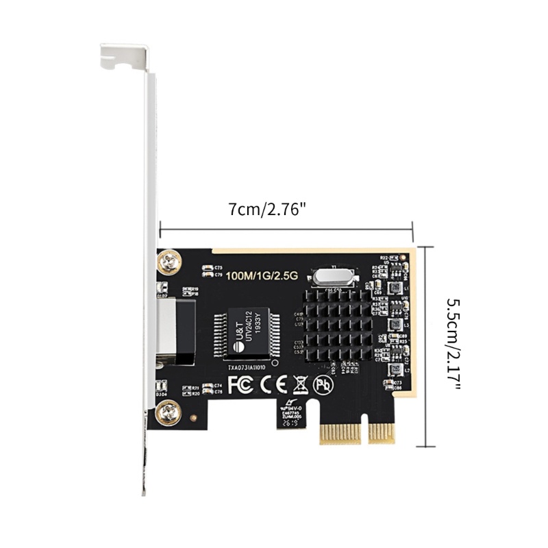 Card Mạng Gigabit Ethernet 2 5Gbps PCI-E 2500 1000 100Mbps RJ45 LAN Điều Khiển