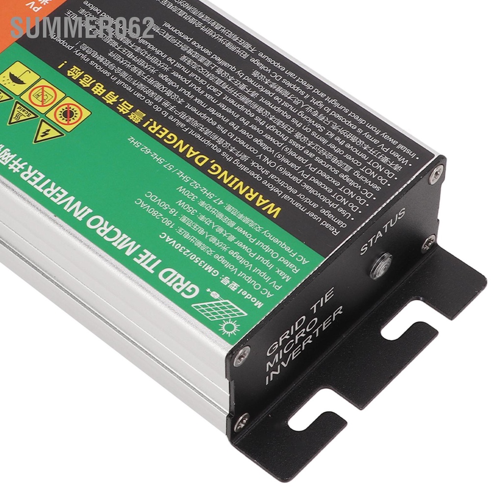 Summer062 Biến tần vi mô năng lượng mặt trời 350W 230V MPPT hình sin được kết nối với lưới IP55 cho các hệ thống nhỏ