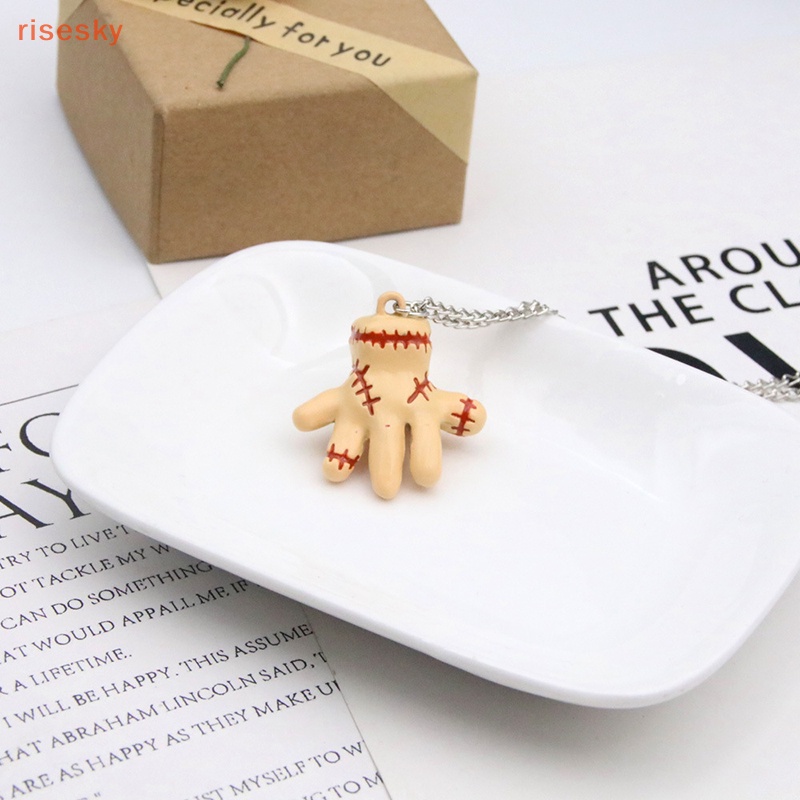 [risesky] Vòng cổ Mặt Hình Bàn Tay Gia Đình Thơ Mộng Phong Cách Gothic Làm Quà Tặng Halloween