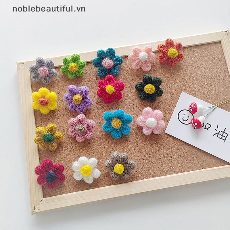 Set 2 Ghim Cài Áo Hình Hoa / Trái Tim Nhiều Màu Sắc Cho Bé