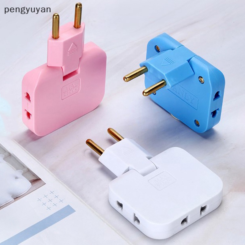 Ổ Cắm Điện Nối Dài 1 3 Chấu Phích Cắm EU 180° Ổ Cắm Chuyển Đổi AC Rotag AC Chuyên Dụng