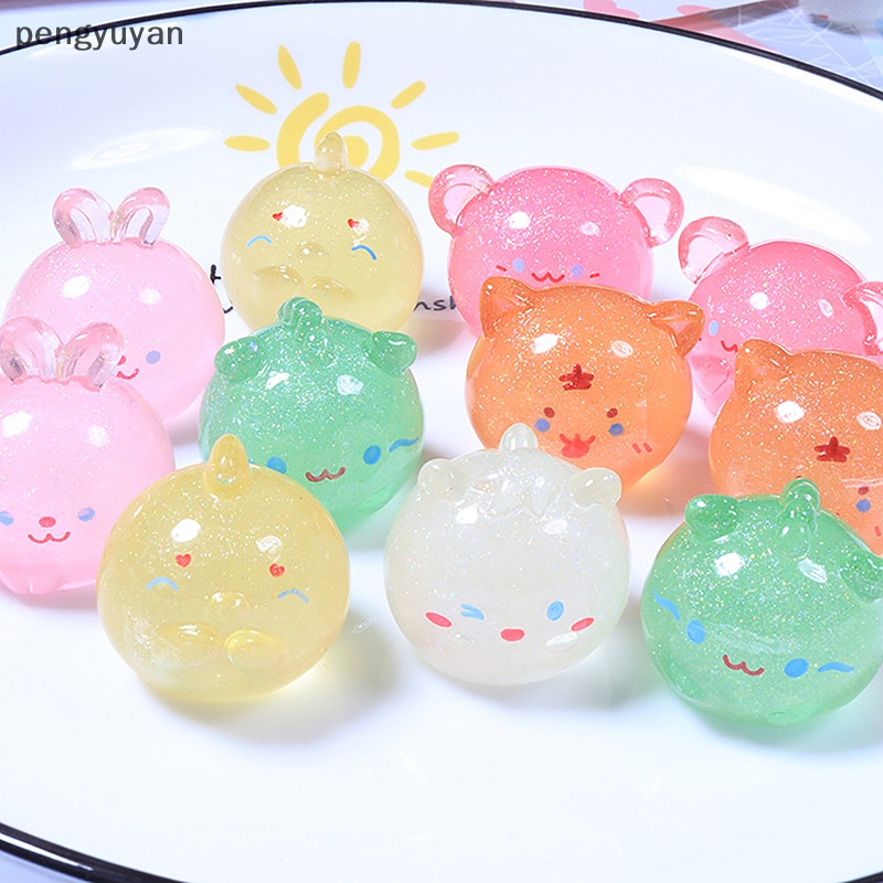 Mô Hình Đồ Chơi Hoạt Hình Mini Bằng Nhựa Phát Quang Diy Trang Sức
