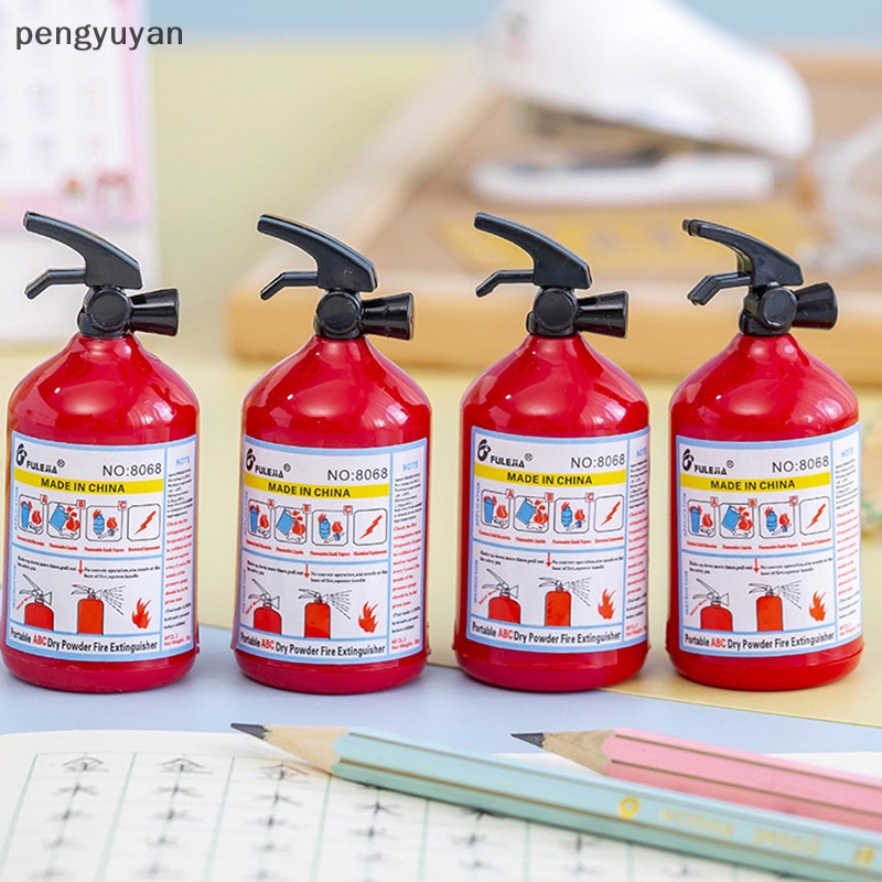 [pengyuyan] Đồ Chuốt Bút Chì Một Lỗ Hình Bình Chữa Cháy Sáng Tạo Làm Quà Tặng Cho Học Sinh [Mới]