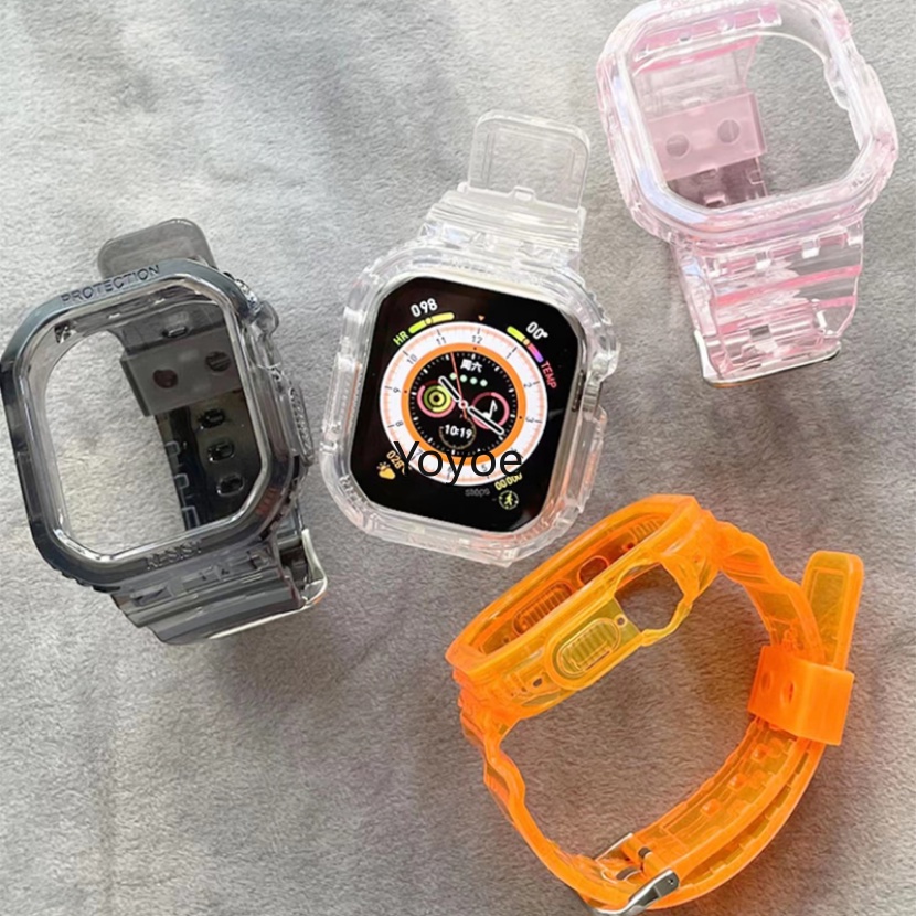 Dây Đeo Trong Suốt Cho Đồng Hồ Thông Minh Apple Watch 49mm Ultra Series 8 7