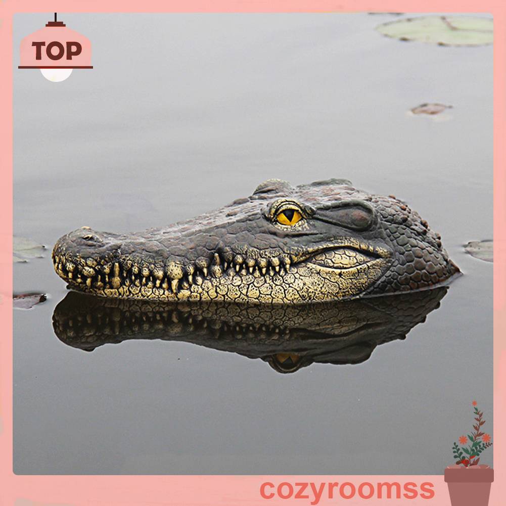Mô Hình Cá Sấu Nổi Bằng Nhựa Resin Trang Trí Chậu Hoa / Chậu Cây