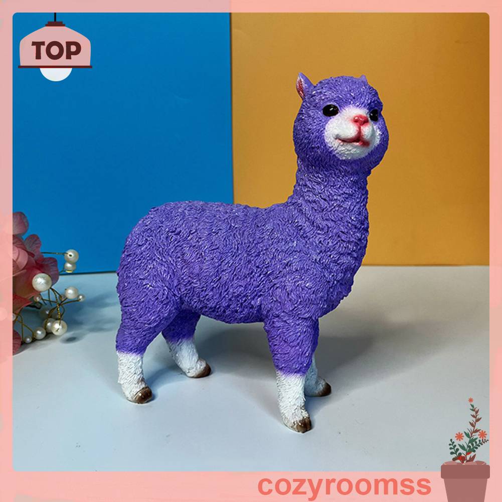 Mô Hình Lạc Đà Alpaca Dễ Thương Dùng Trang Trí Bàn Làm Việc