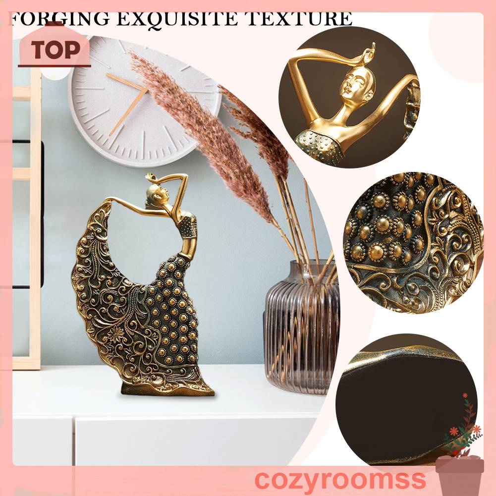 Tượng Chim Công Bằng Nhựa Resin Trang Trí Phòng Khách / Phòng Ngủ