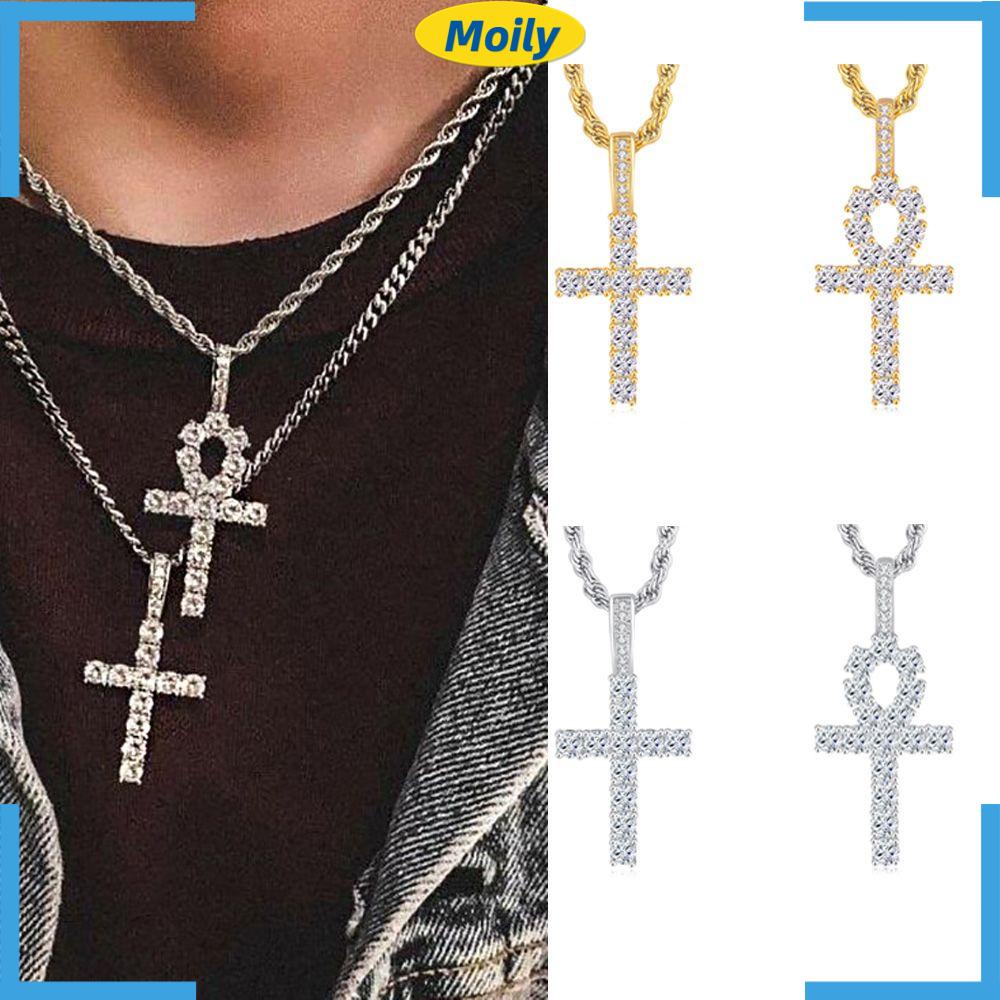 MOILYVN ANKER Vòng cổ Hợp Kim Mặt Hình Thánh Giá Thời Trang