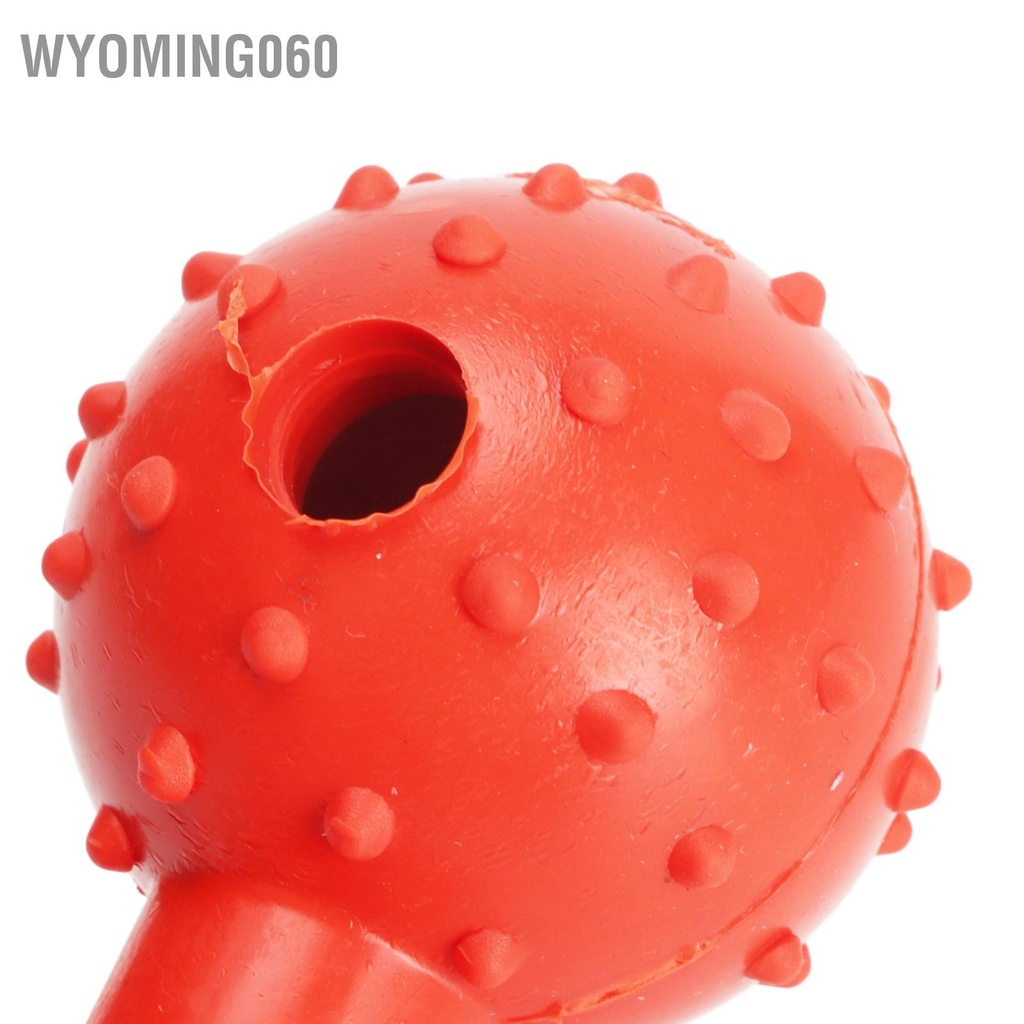 Wyoming060 Chó Trị Pha Chế Đồ Chơi Mài Răng Tương Tác Barbell Hình Cao Su Thú Cưng Nhai Cho Đỏ