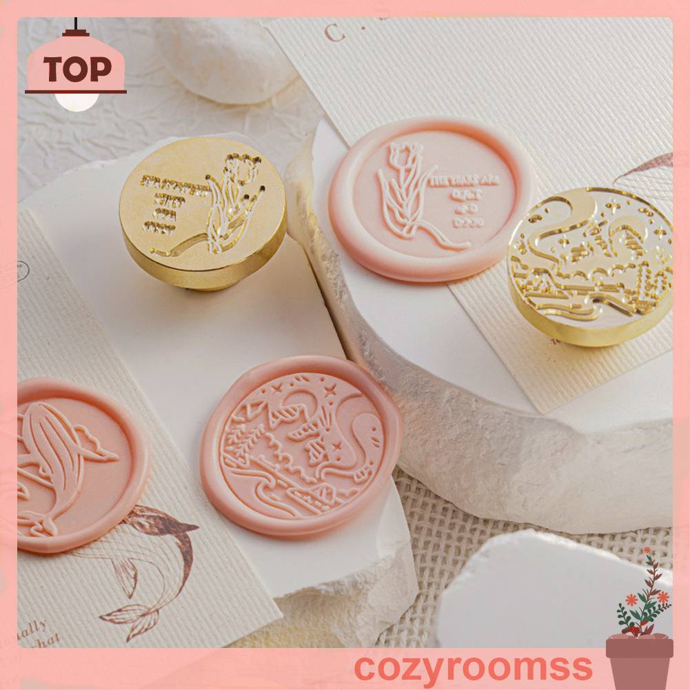 Đầu Tem Bằng Đồng Thau Dùng Trang Trí Thiệp Mời Đám Cưới DIY