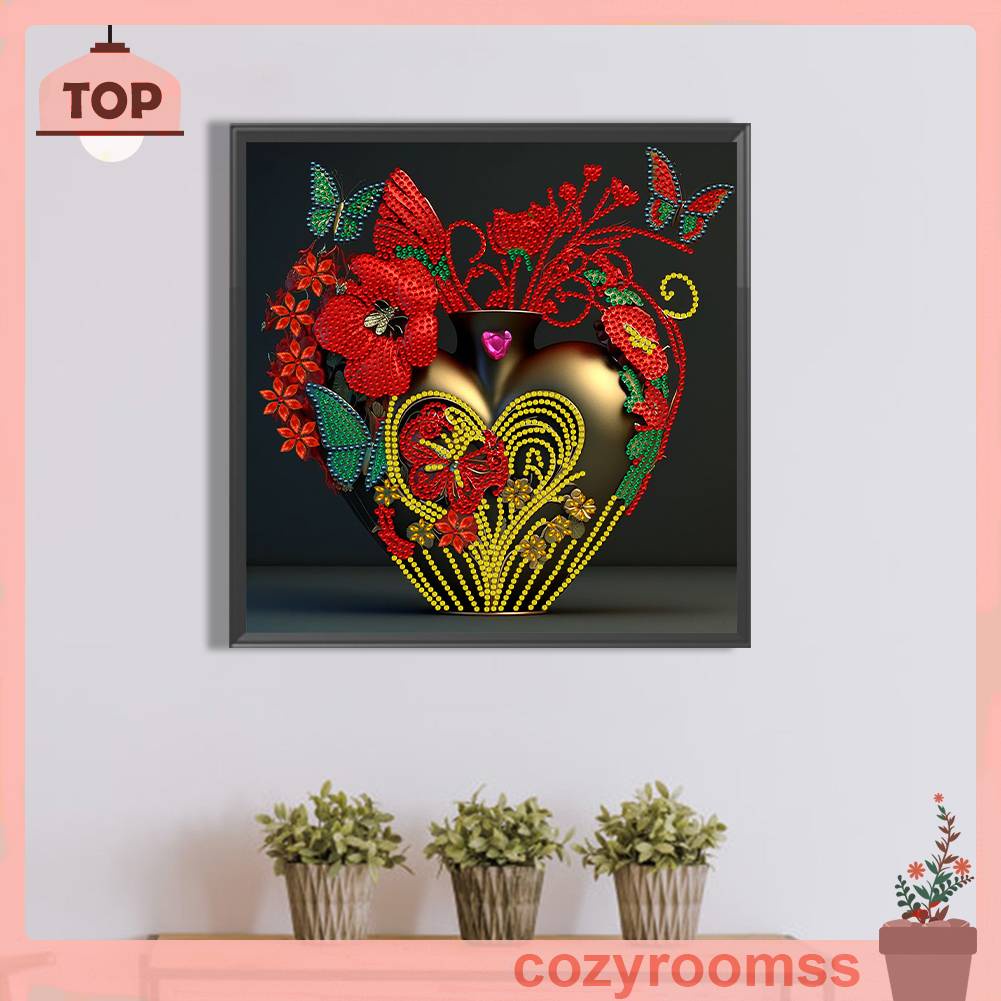 # 1 Bộ Tranh Đính Đá 5D DIY Hình Bươm Bướm Dùng Để Trang Trí Nhà