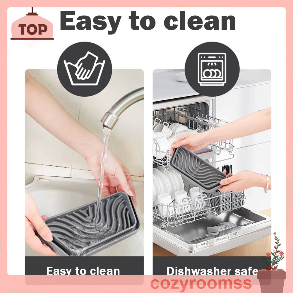 Khay Silicone Nhỏ Giọt Đựng Nước Có Thể Cắt Ra Cho Tủ Lạnh