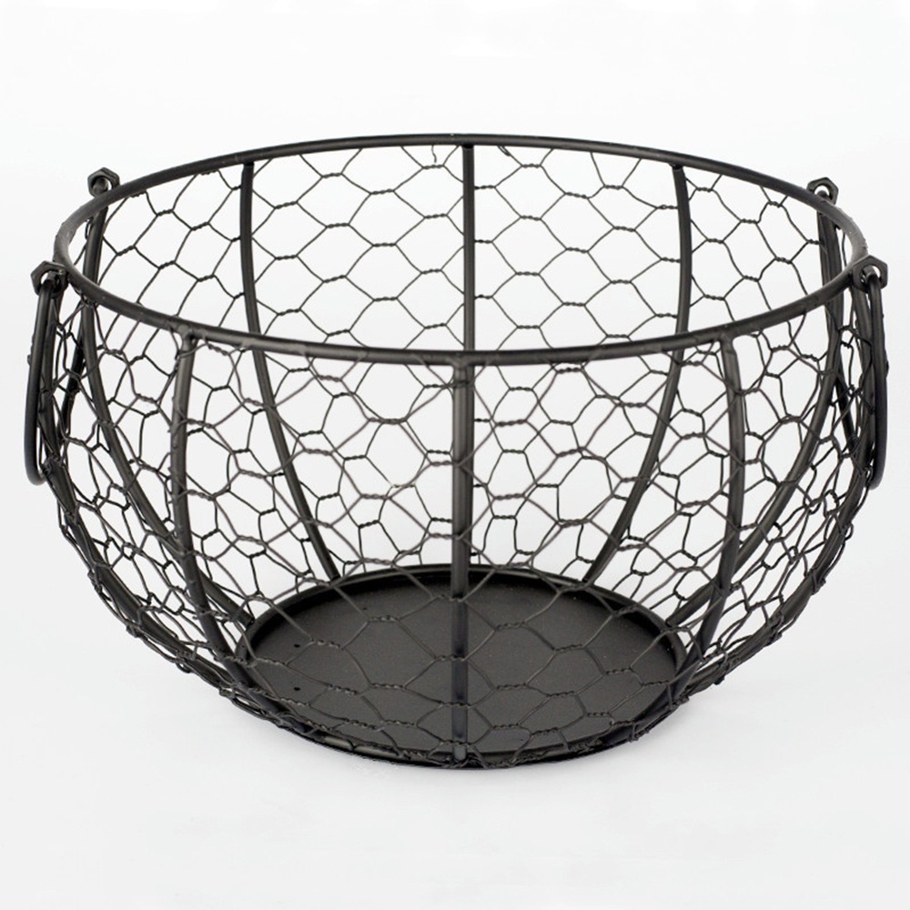 Rổ Đựng Trứng / Trái Cây Đa Năng Tiện Lợi ​ Nhà Bếp Màu Đen 12 * 12 * 20cm