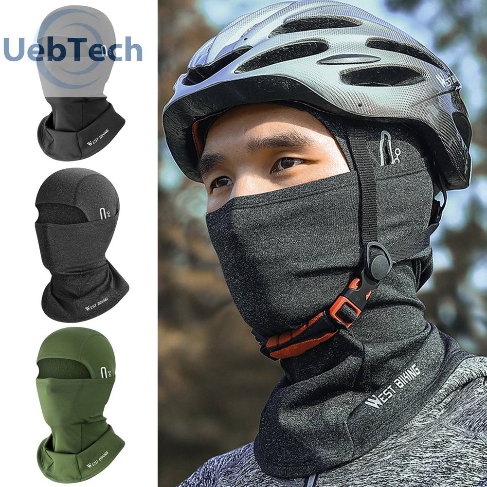 Mũ Trùm Đầu Bằng Lông Cừu Chống Lạnh Bảo Vệ Khuôn Mặt Dùng Khi Đi Xe Đạp Leo Nú