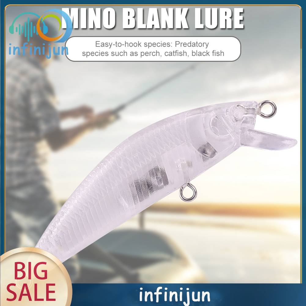 1 Mồi Câu Cá Giả Bằng Nhựa Cứng Không Sơn Màu 7g