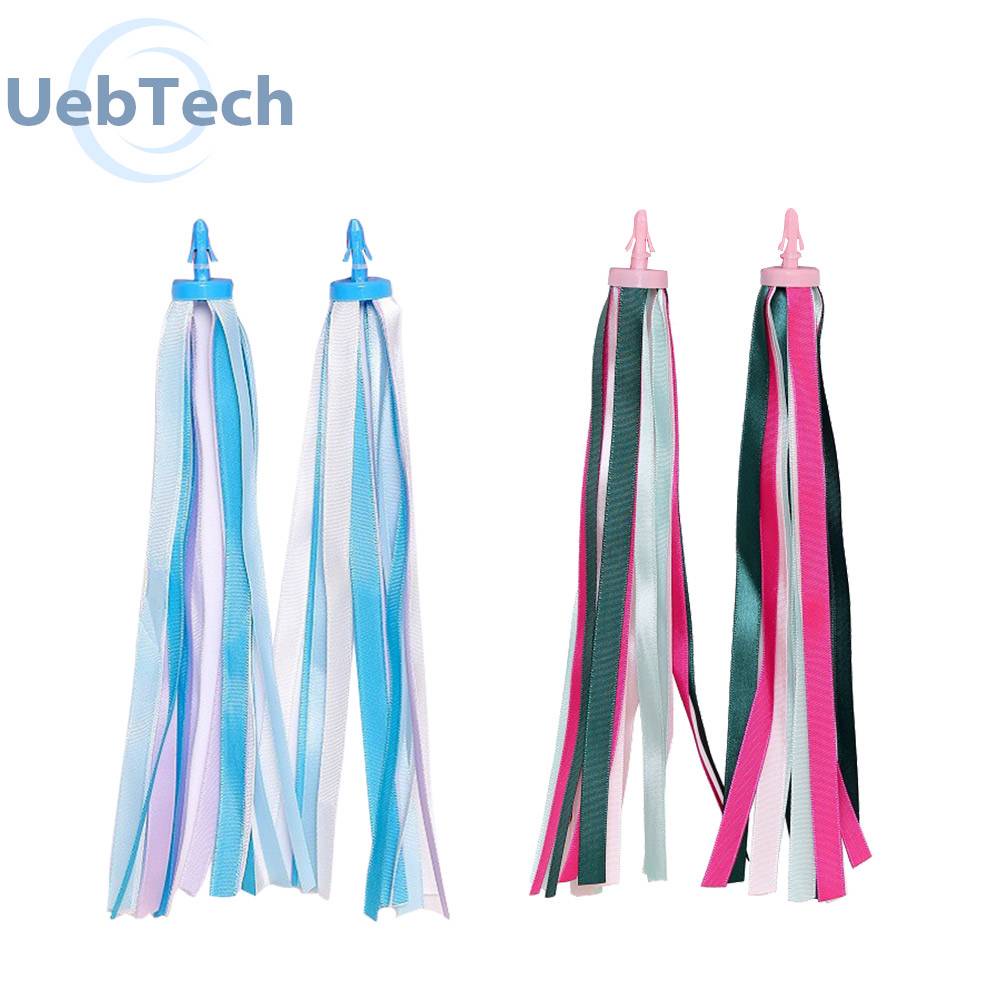 Set 2 Ruy Băng Tua Rua Nhiều Màu Sắc Trang Trí Tay Cầm Xe Đạp Trẻ Em