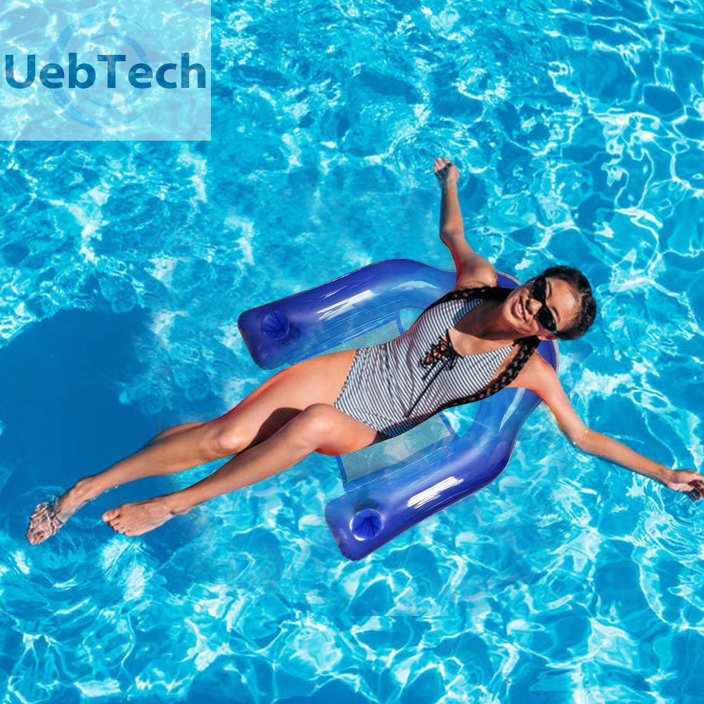 Ghế Phao Bơi Bơm Hơi Dạng Võng Nằm Nổi Trên Mặt Nước