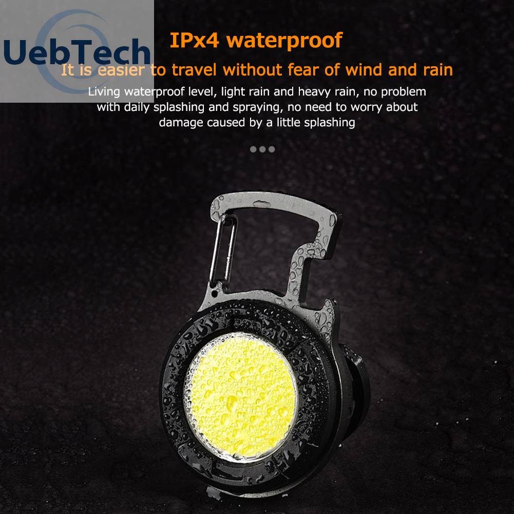 Đèn LED COB Mini Chống Thấm Nước Kèm Móc Khóa Bỏ Túi Tiện Dụng