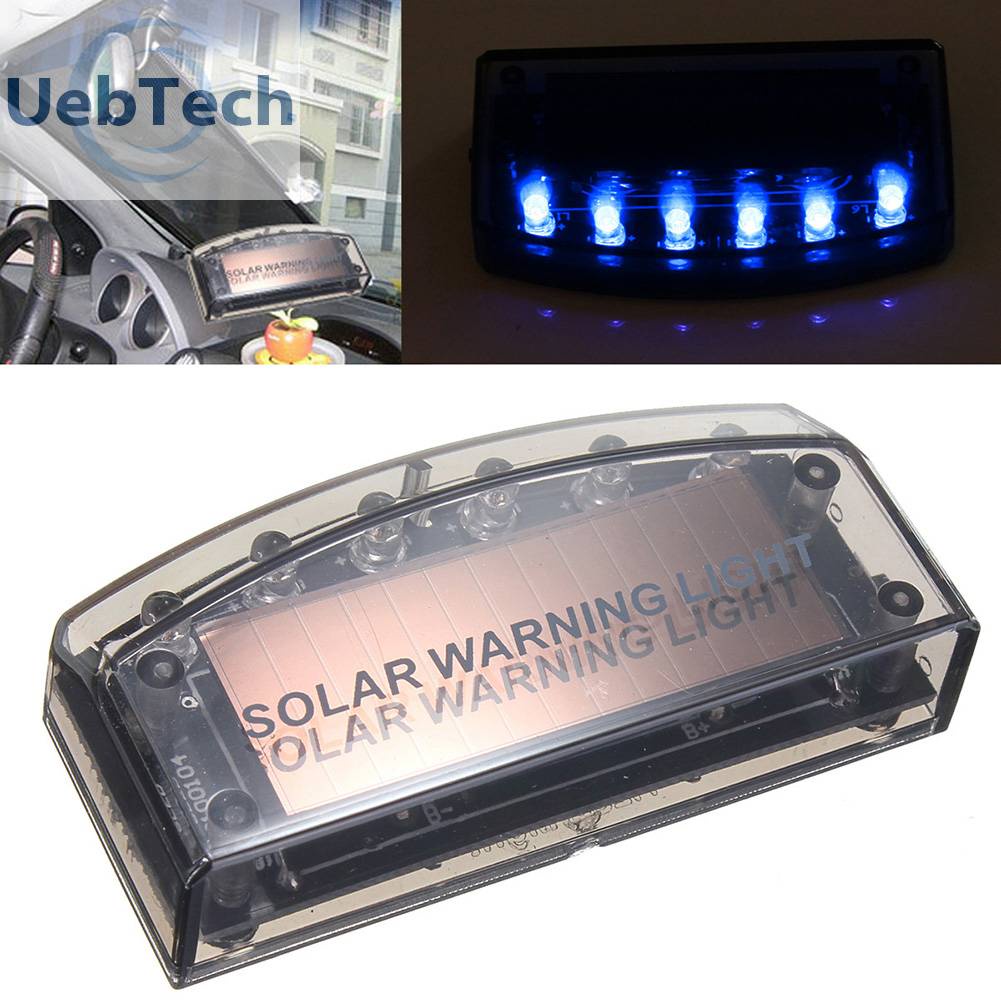 Đèn LED 6 Bóng Cảnh Báo Chống Trộm Sử Dụng Năng Lượng Mặt Trời
