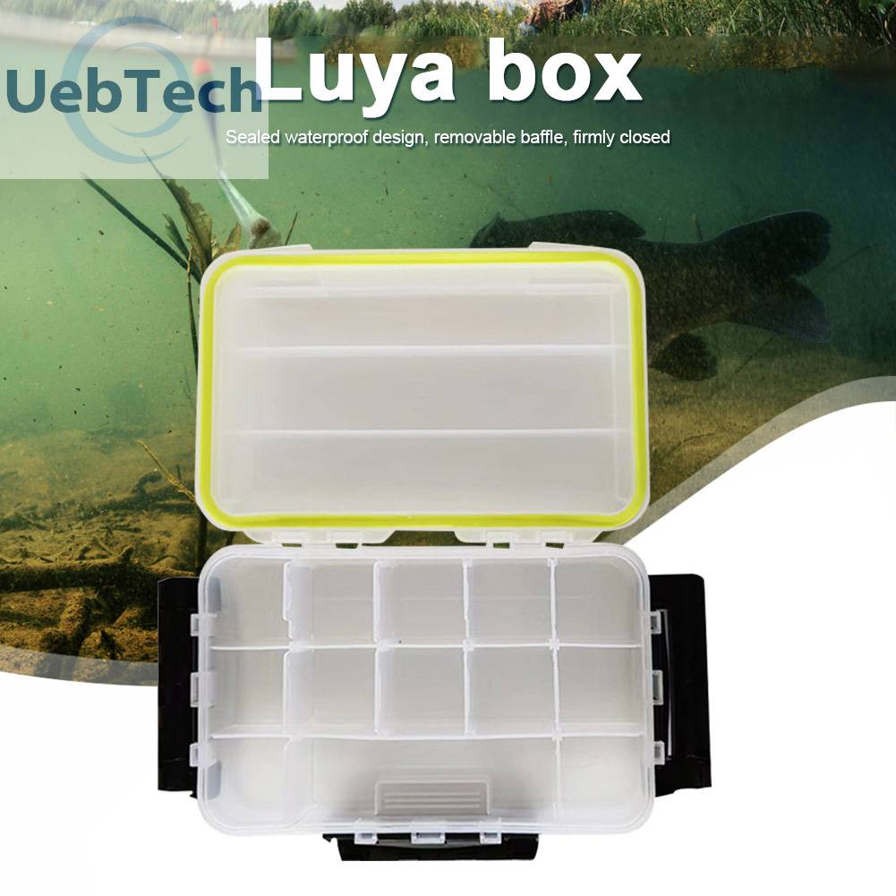 Hộp Đựng Mồi Câu Cá Trong Suốt Chia Ngăn Tiện Dụng