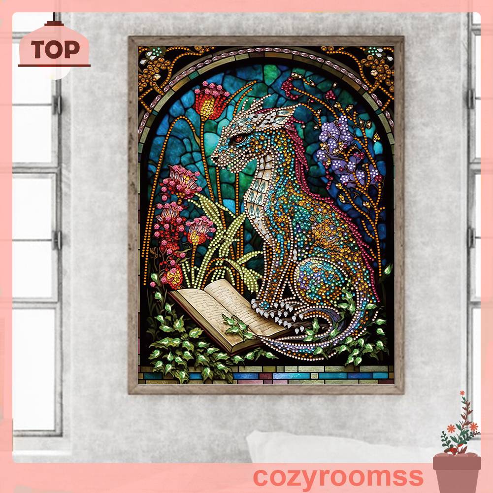 Bộ Tranh Đính Đá 5D Tự Làm Hình Khủng Long Trang Trí Nhà Cửa