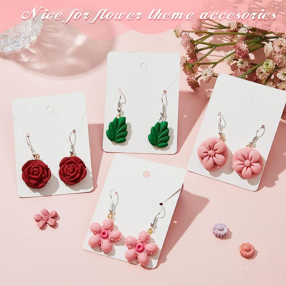 SUYO Set 2 Khuôn Silicone Làm Bông Tai Đất Sét Polymer Hình Hoa Hồng / Hoa Hướng Dương