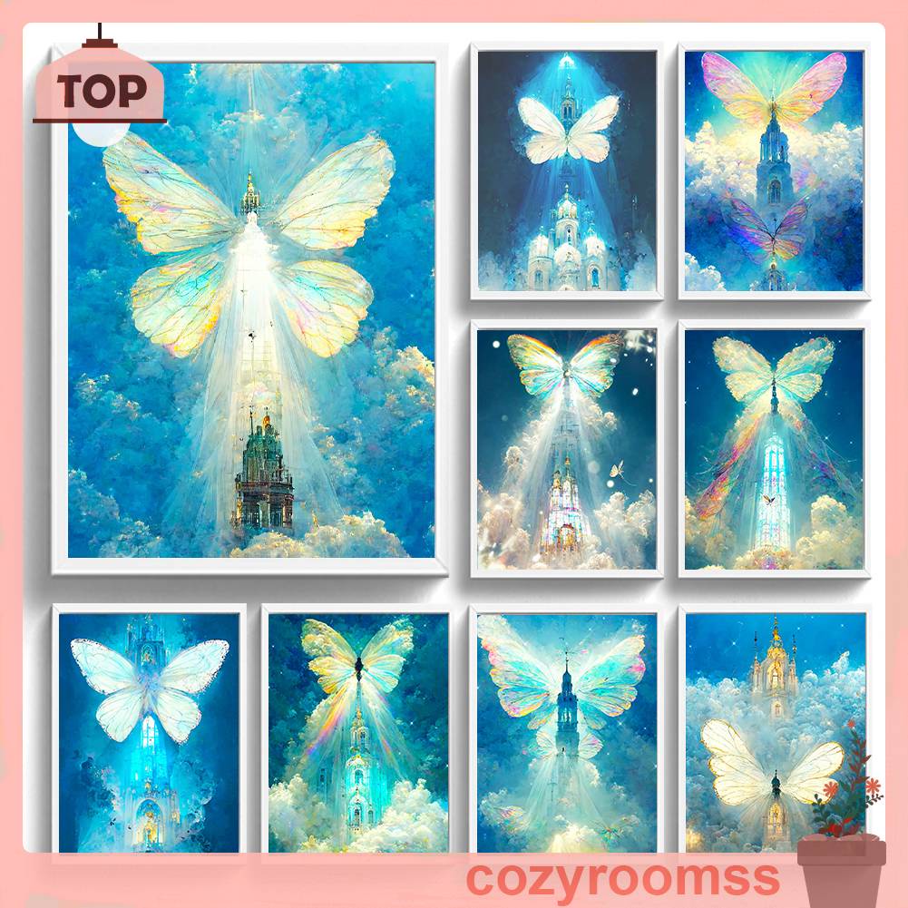 Bộ Tranh Đính Đá Tự Làm Toàn Diện Hình Lâu Đài 5D DIY # 1