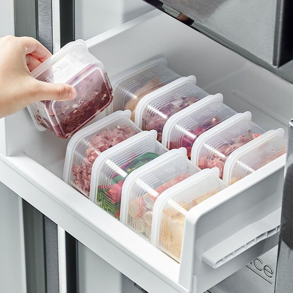 BORAG Set 3 / 4 Hộp Đựng Thực Phẩm 2 Kích Thước Màu Trắng Phong Cách Nhật Bản